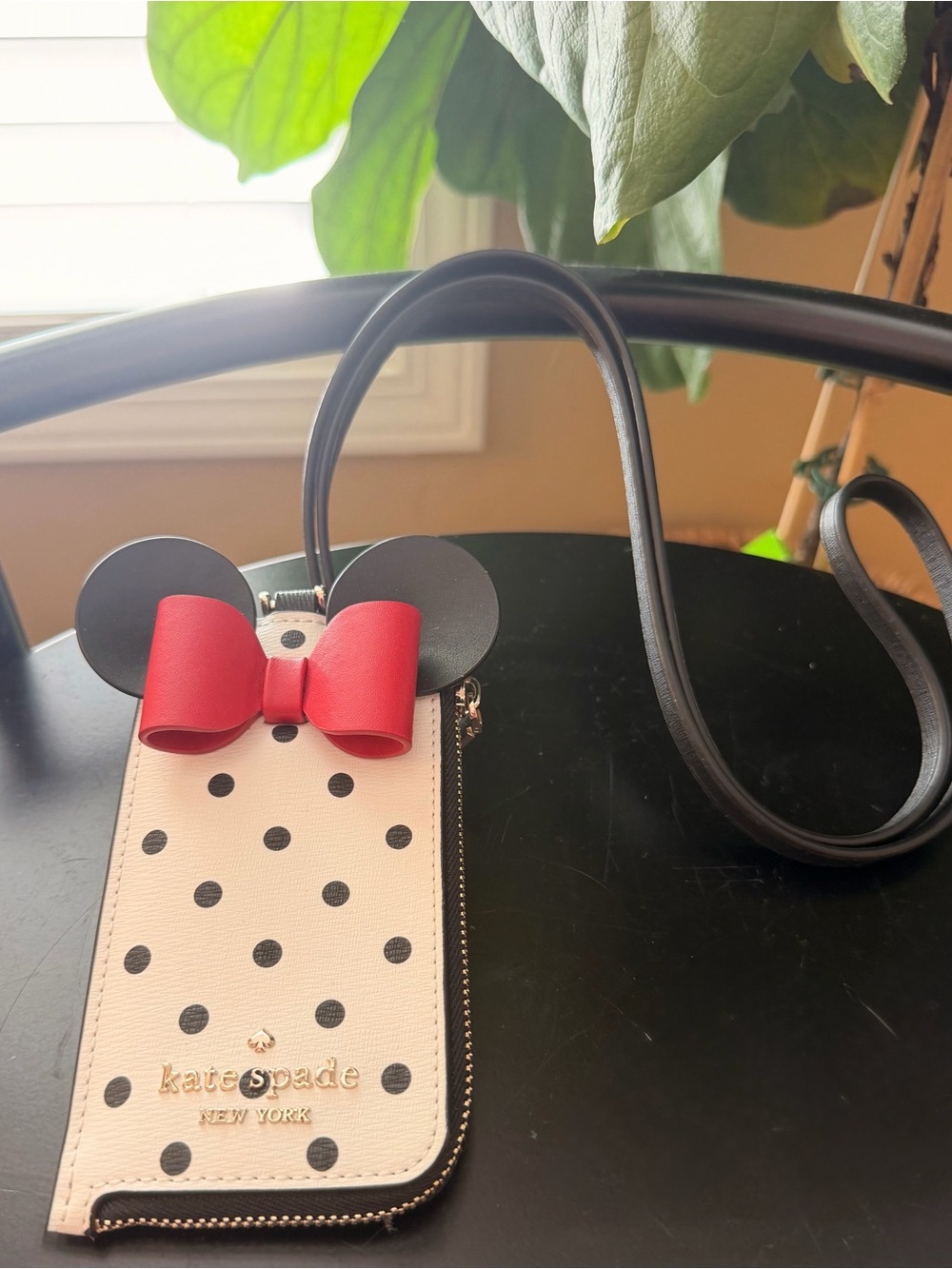 Disney X Kate Spade Minnie Mouse Lanyard Cardholder NWT